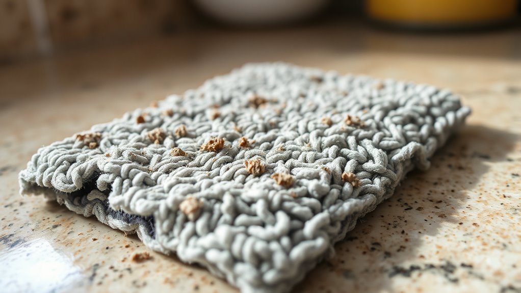 replace worn scrubbing pads regularly