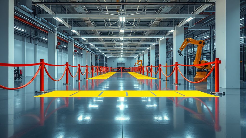 robot area and zone selection