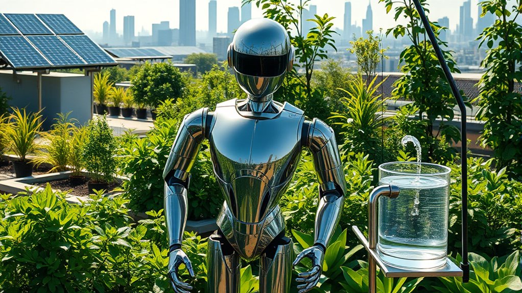 robots energy water use