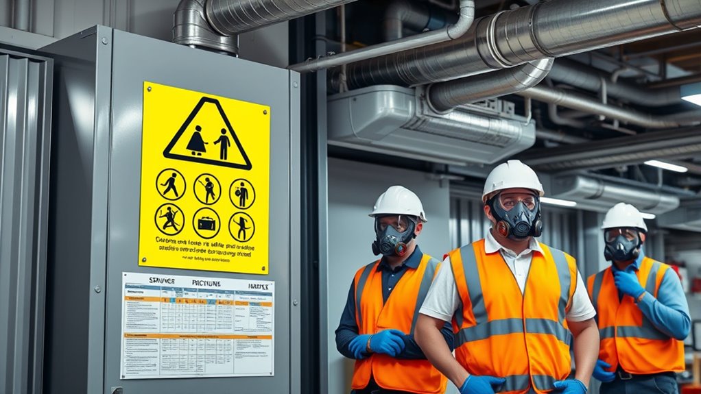 scrubber safety signage procedures
