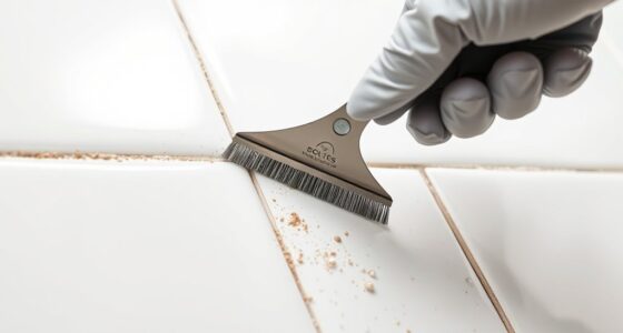 scrubbing grout lines effectively