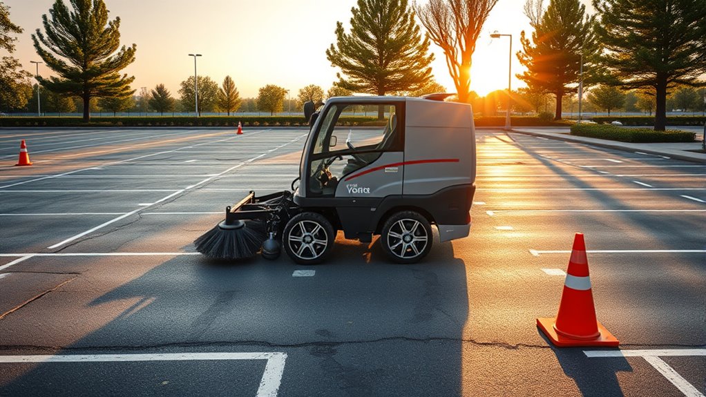 strategic parking lot debris management