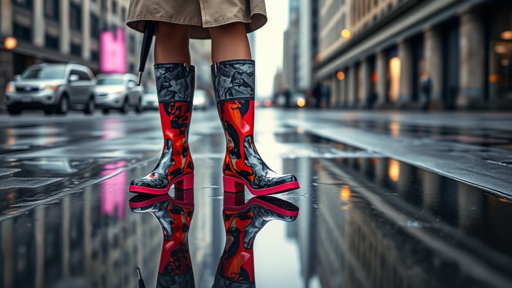 stylish functional rain boots