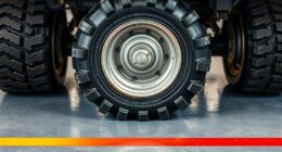 sweeper tire and marking