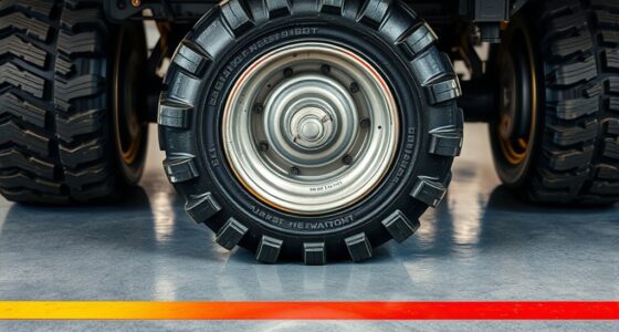 sweeper tire and marking