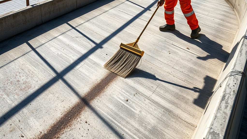 terrain adapted sweeping safety