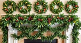 top mantel wreath garland sets