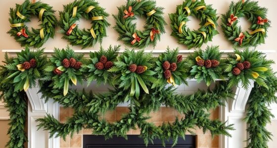 top mantel wreath garland sets