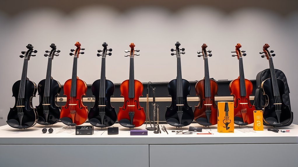 top premium electric violin kits