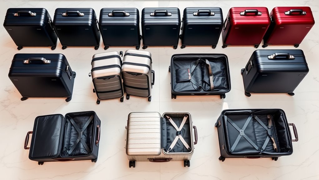 top premium expandable suitcase sets