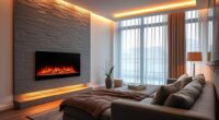 top ventless electric fireplaces