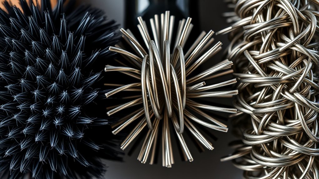 types of brush materials