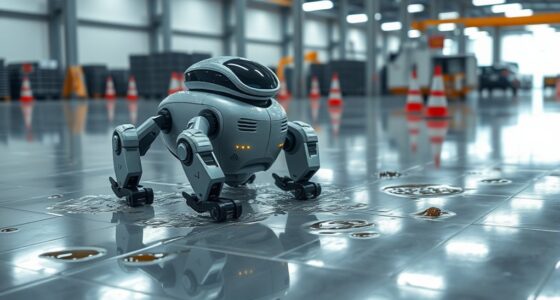 wet floor robot safety