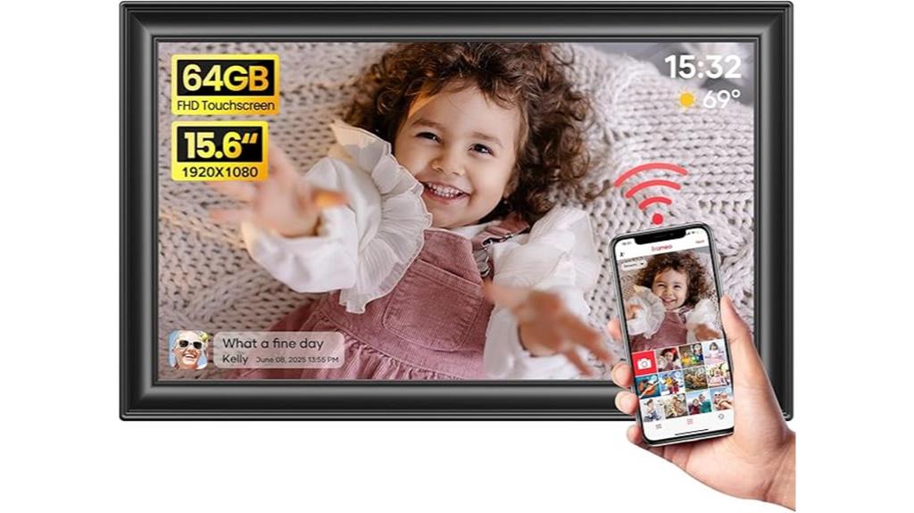 15 6 inch wifi touch screen