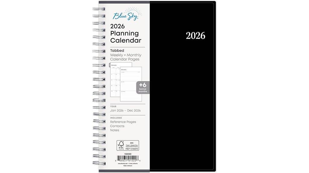 2026 weekly monthly planner
