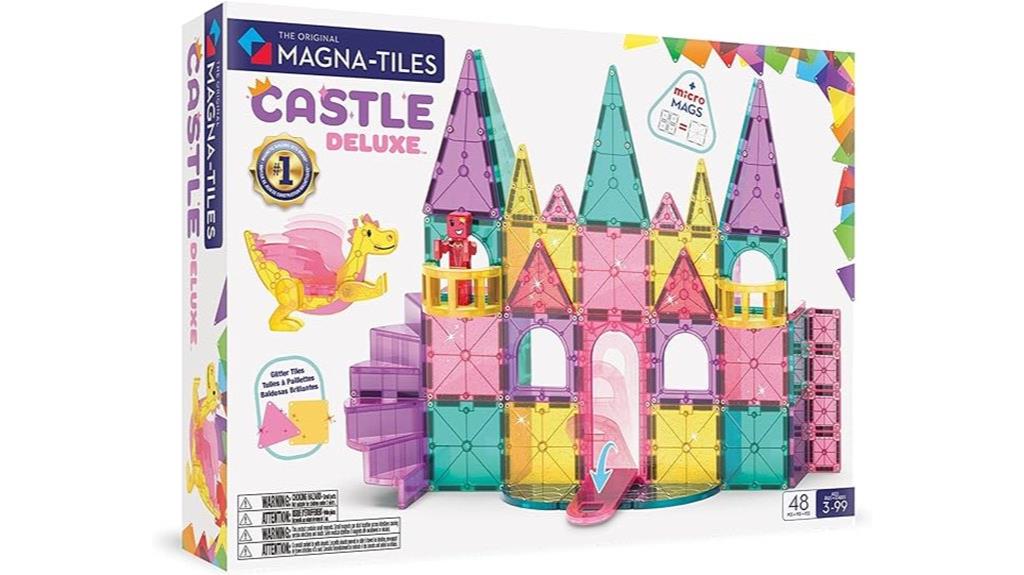 48 piece magnetic castle set