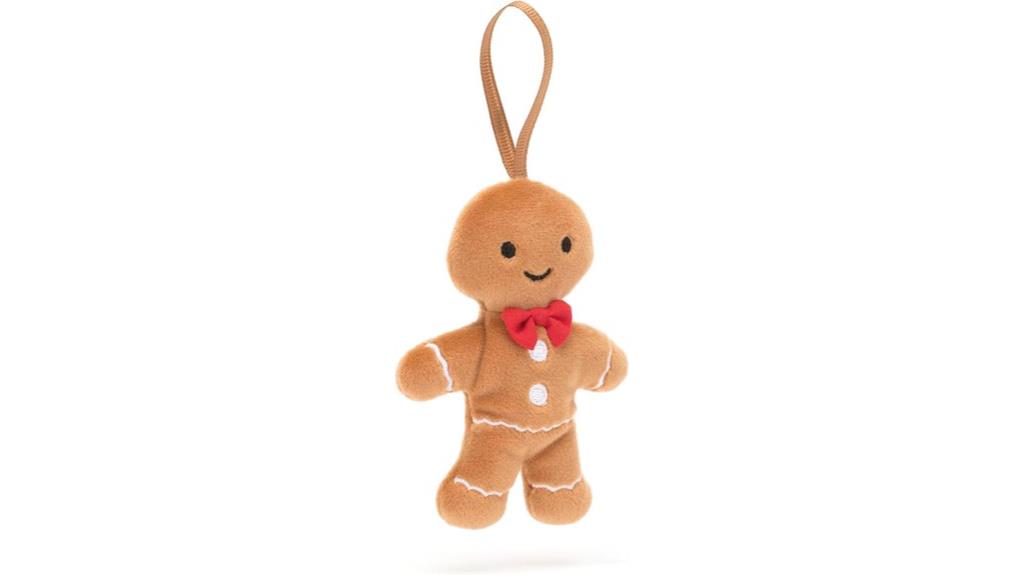 festive jellycat gingerbread ornaments