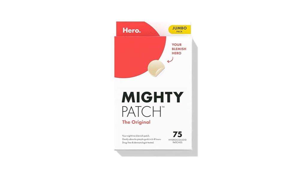 large pack of acne patches