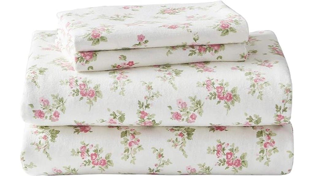 laura ashley flannel queen sheets