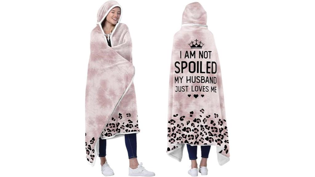 luxurious fleece hoodie blanket