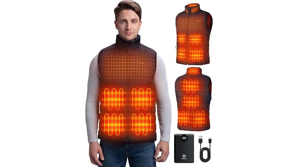 men s heated vest rechargeable