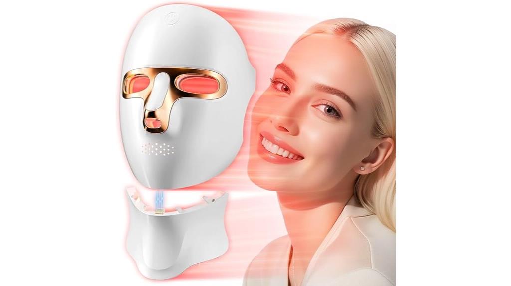 portable red light facial mask