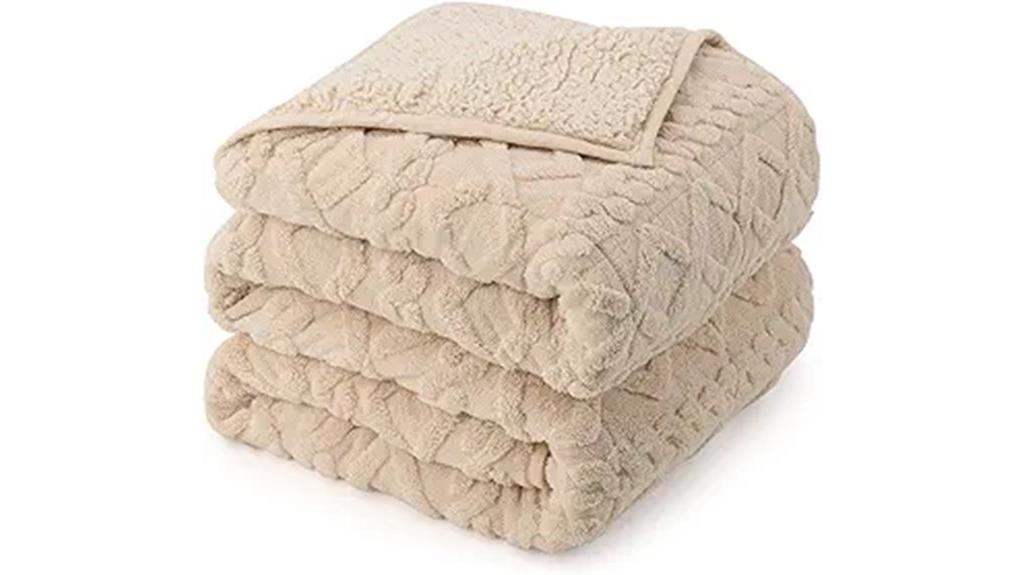 queen sized 15lb sherpa blanket
