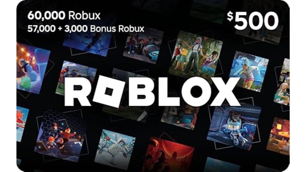 roblox gift card 60k