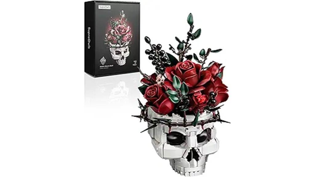 skull roses building kit
