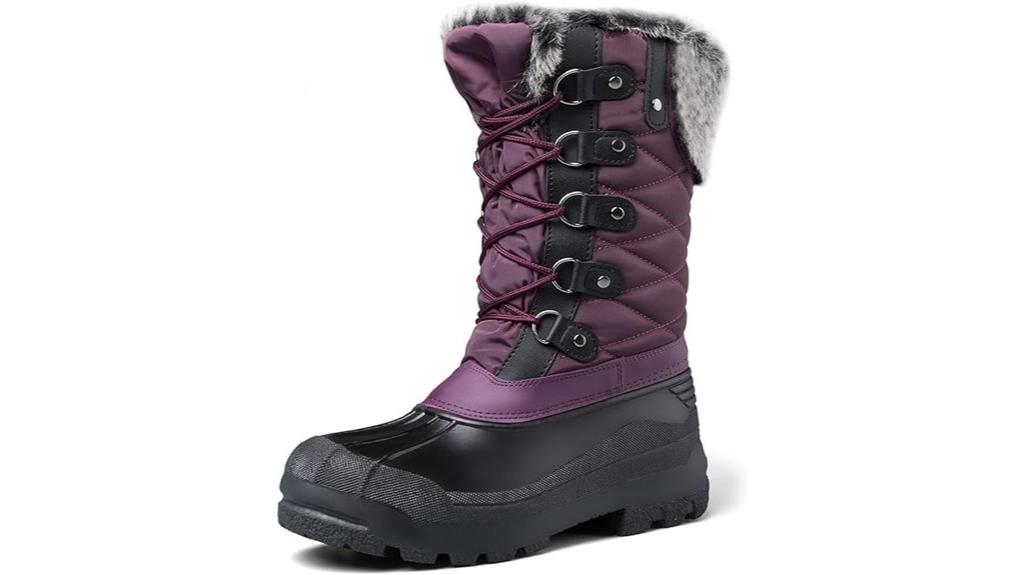 women s faux fur snow boots