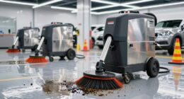 automated oil and dust cleanup
