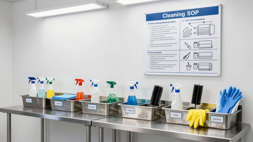 consistent thorough cleaning procedures