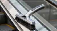 efficient space saving escalator cleaning