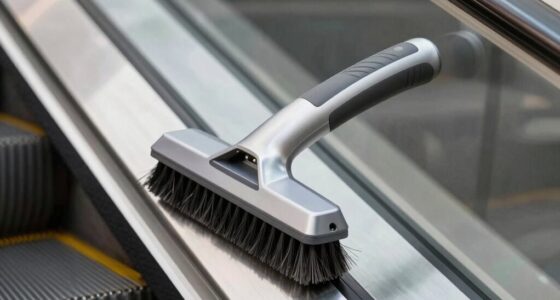 efficient space saving escalator cleaning