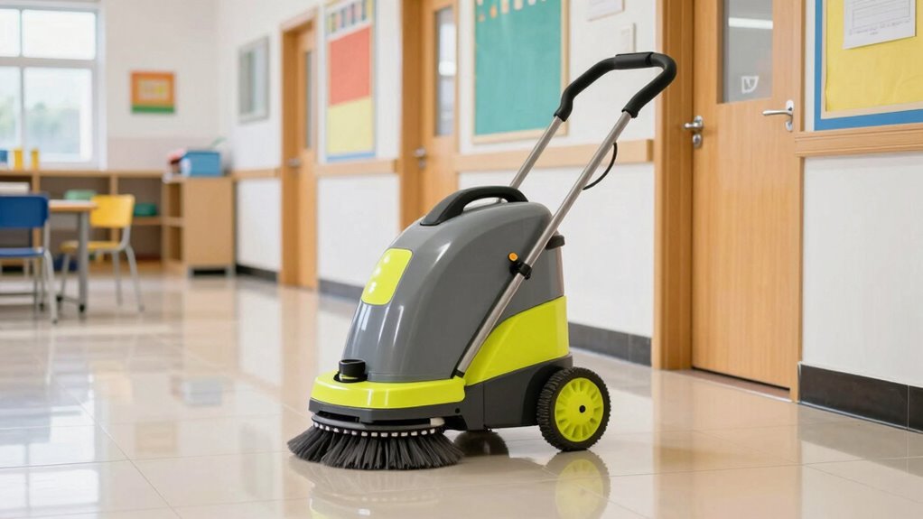 efficient versatile school floor cleaning