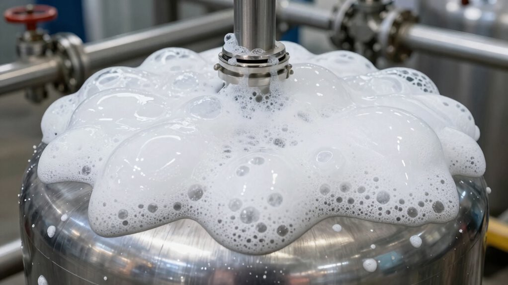 foam formation in recovery systems