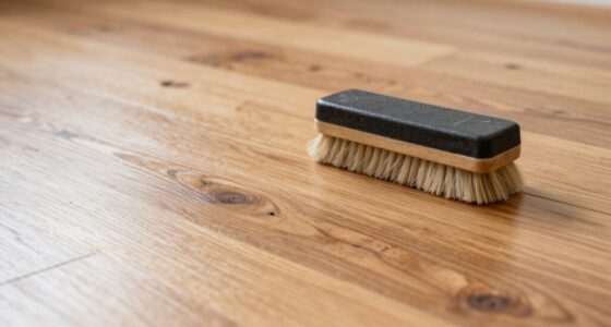 gentle brushing on delicate floors