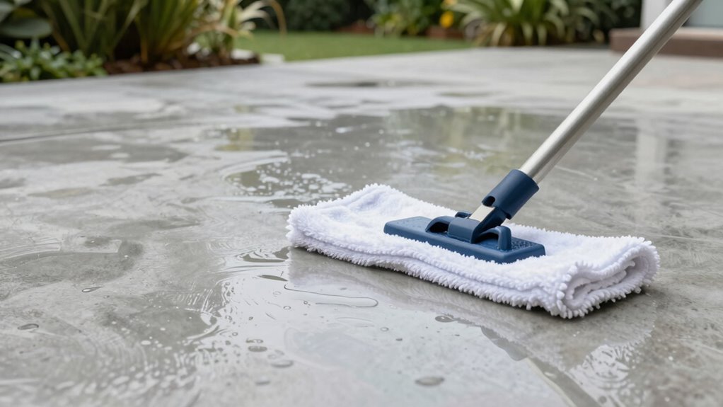 gentle residue free concrete cleaning