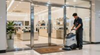large retail entryway cleaning