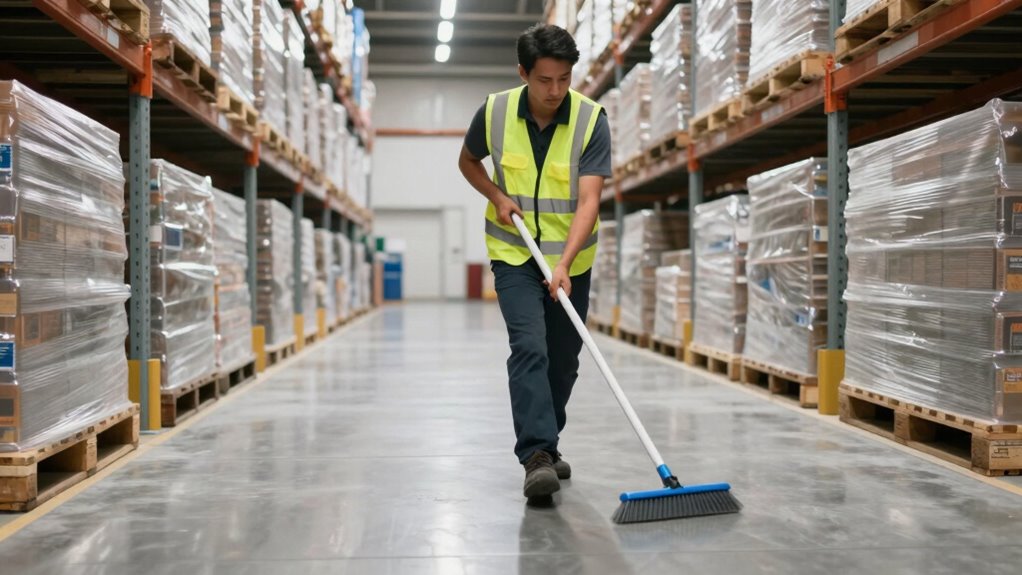 maintain clean warehouse pathways