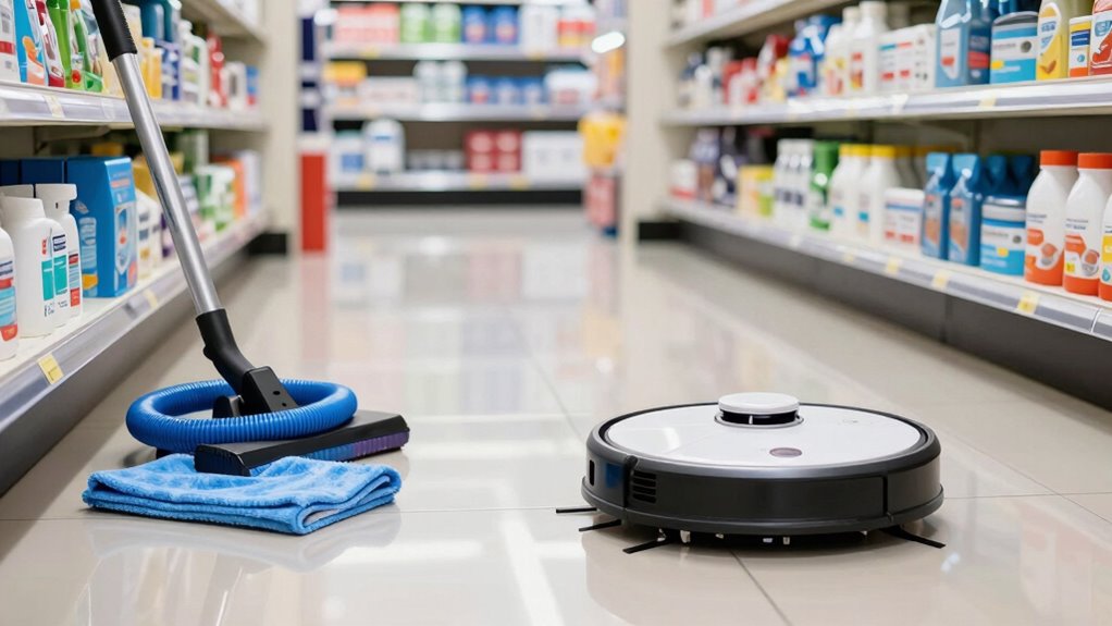 prepare floors for autonomous cleaning