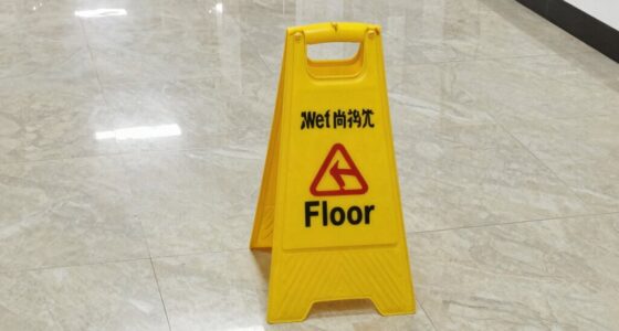 proper wet floor sign placement