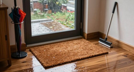 rainy day entryway cleaning