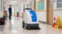 safe robotic floor cleaning