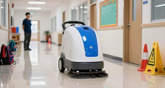 safe robotic floor cleaning