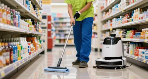 silent retail floor cleaning