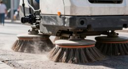 sweeper s dust trail causes