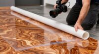 use protective floor coverings
