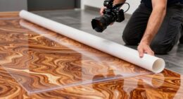 use protective floor coverings