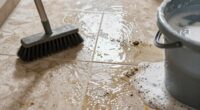 when to double scrub floors